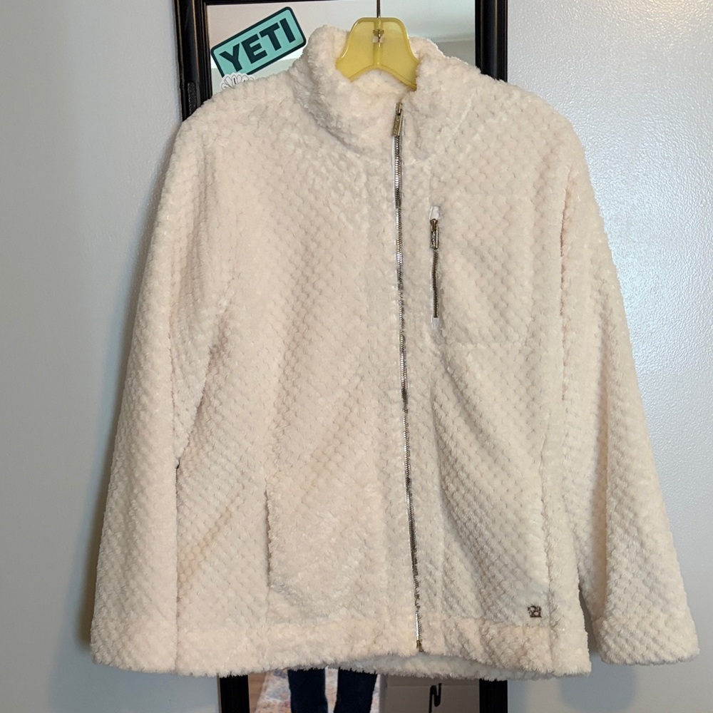 Calvin Klein Cream Teddy Jacket